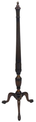 Lot 736 - An early 20thC mahogany standard lamp, of...