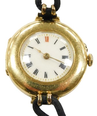 Lot 622A - An early 20thC ladies 18ct gold cased wrist...