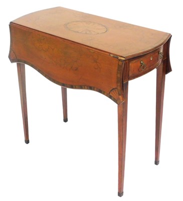 Lot 715 - A Sheraton period mahogany butterfly wing...
