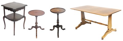 Lot 717 - A group of Victorian and later furniture,...
