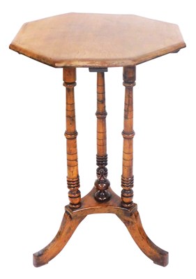 Lot 785 - A Victorian mahogany octagonal table, raised...