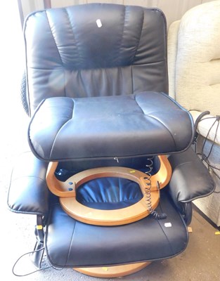 Lot 1008 - A Stressless style electric reclining armchair,...
