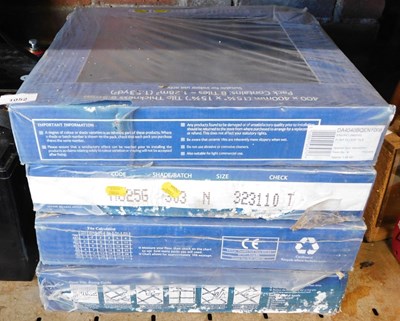Lot 1052 - Four packs of Flint ceramic floor tiles, 400mm...