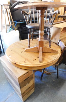 Lot 1126 - A group of furniture, to include a pine...