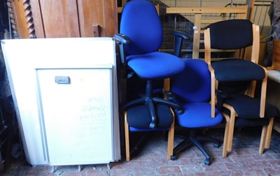 Lot 1090 - A group of whiteboards, one on an A frame...