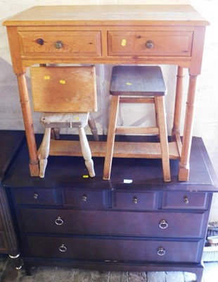 Lot 1099 - A Stag Minstrel chest of drawers, together...
