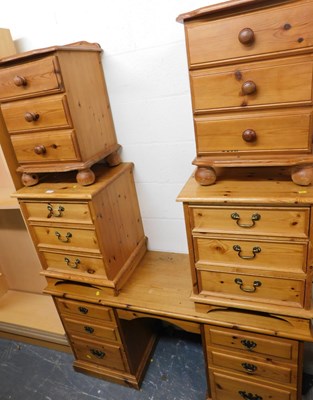 Lot 1177 - A group of pine furniture, to include a...