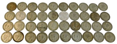 Lot 297 - A group of George V 1920 half crowns, and one...