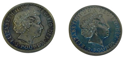 Lot 299 - Two Elizabeth II Britannia 1oz fine silver...