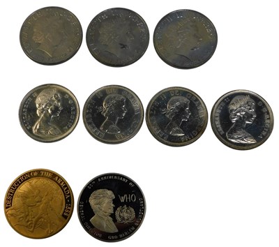 Lot 317 - A group of crowns, to include Bank of Zambia,...