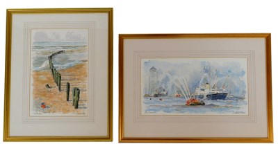 Lot 328 - Derek Abel (1925-2008). Britannia, watercolour,...