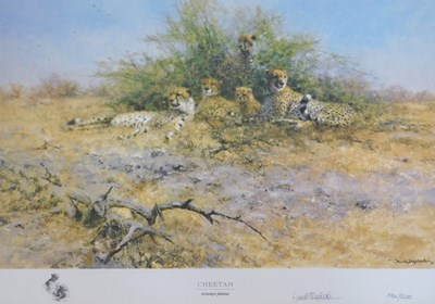 Lot 336 - David Shepherd. Cheetah, signed limited...