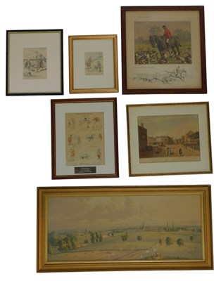 Lot 343 - A group of pictures, to include a view of...