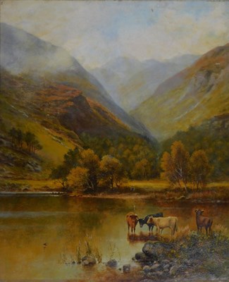 Lot 345 - Late 19th/early 20thC School. Cattle feeding...
