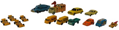 Lot 587 - Corgi and Dinky diecast vehicles, play worn,...