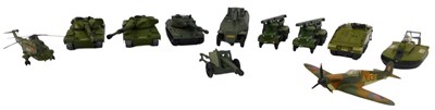 Lot 588 - Dinky Toys military diecast vehicles,...