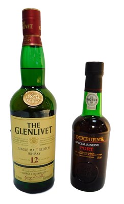 Lot 496 - A bottle of Glenlivet Single Malt whisky, aged...