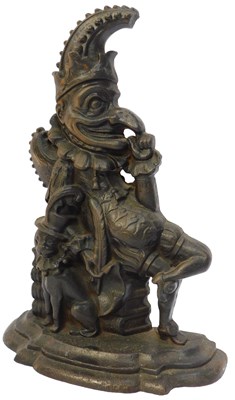 Lot 498 - A Victorian cast iron doorstop, modelled as...