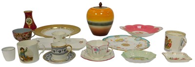 Lot 515 - A group of ceramics, including a Shelley...