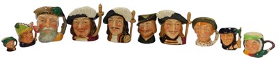 Lot 527 - A group of Royal Doulton miniature character...