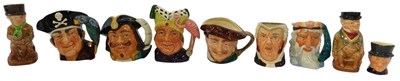 Lot 528 - A group of Royal Doulton miniature character...