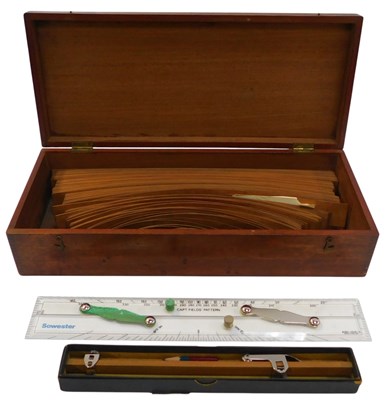 Lot 540 - An engineer or draughtsman's rule set,...