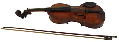 Lot 551 - A violin, with a one piece back, 54cm...
