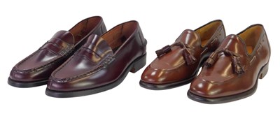 Lot 555 - Two pairs of Church brogues, comprising a pair...