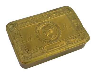 Lot 645 - A World War I Princess Mary brass Christmas...