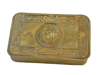 Lot 646 - A World War I Princess Mary brass Christmas...