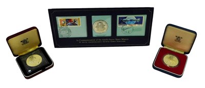 Lot 660 - Three silver proof coins, comprising an Apollo-...