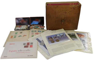 Lot 670 - Two Stanley Gibbons Simplex stamp albums,...