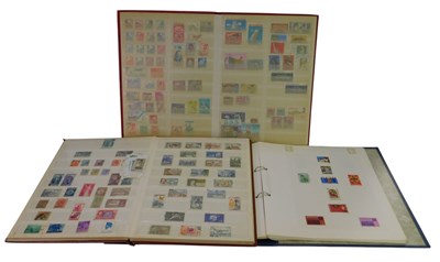 Lot 676 - Three stamp albums and contents, to include...