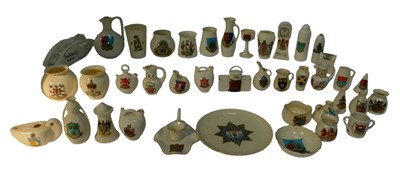 Lot 697 - A group of crested ware, to include a Carlton...