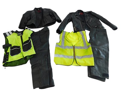 Lot 386 - Motorbike leathers, to include a Just Bikers...