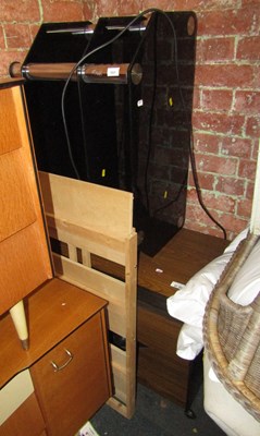 Lot 1031 - A group of furniture, to include a glass TV...