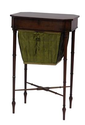 Lot 811 - An early Victorian plum pudding mahogany work...
