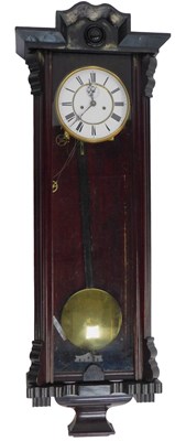 Lot 847 - A late 19th/early 20thC ebonised Vienna wall...