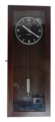 Lot 848 - An Inducta industrial factory slave clock, the...