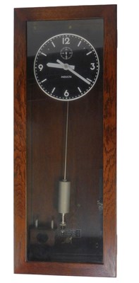 Lot 849 - An Inducta industrial factory slave clock, the...