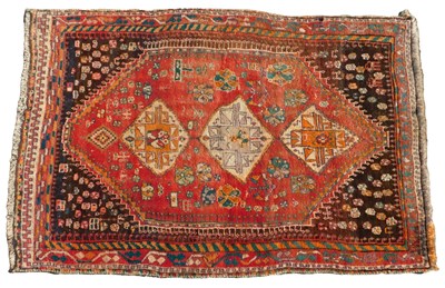 Lot 860 - A Persian carpet, with a design of medallions,...