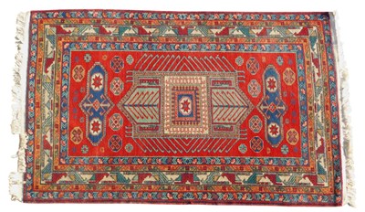 Lot 861 - A Persian style carpet, with a central...