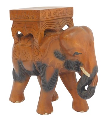 Lot 820 - An Eastern carved hardwood footstool or...