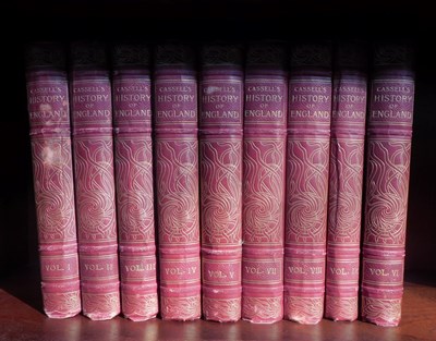 Lot 369a - Cassell's History of England, volumes I-IX,...