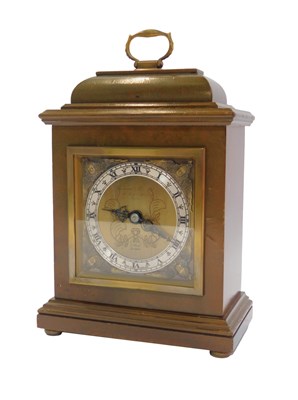 Lot 177 - An Elliott mantel clock, the brass dial with...