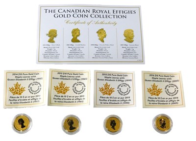 Lot 7 - A Canadian Royal Effigies gold coin collection,...