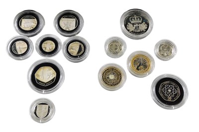 Lot 8 - A 2010 UK silver proof coin set, with...