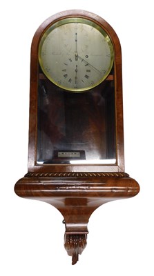 Lot 10 - A mid 19thC wall regulator timepiece by...