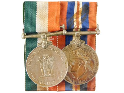 Lot 270 - A Court Mounted pair of medals, consisting of...