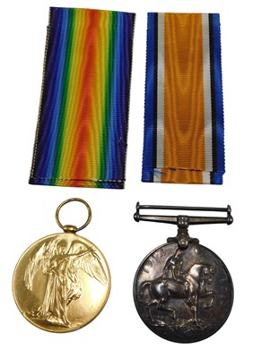 Lot 281 - A pair of First World War medals, consisting...